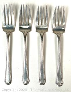 Four (4) Sterling Silver Salad Forks.  135 grams