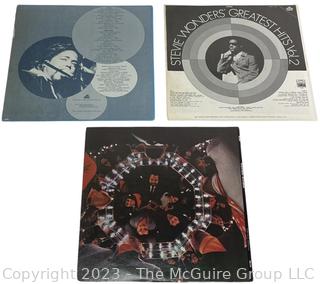 Three (3) Vinyl Record Albums Including Barry White, Stevie Wonders' Greatest Hits and The 5th Dimension