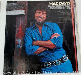 Three (3) Vinyl Record Albums Including Mac Davis, Roger Williams and Redbone