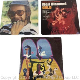 Three (3) Vinyl Record Albums Including Neil Diamond, Three Dog Night and Elton John