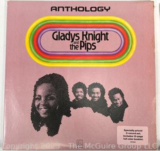 Four (4) Vinyl Record Albums Including (2) Gladys Knight And The Pips albums, Dusty Springfield's Golden Hits and Donny & Marie