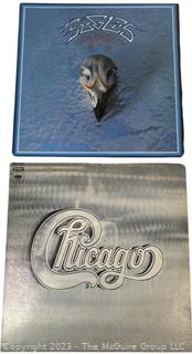 Two (2) Vinyl Record Albums Including Chicago and Eagles