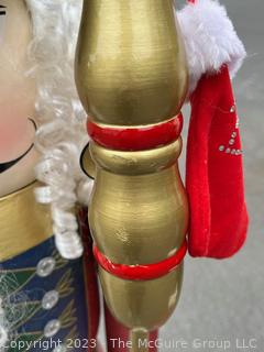 Two (2) Large Floor Standing Christmas Nutcrackers Decoration. Measures 60" Tall