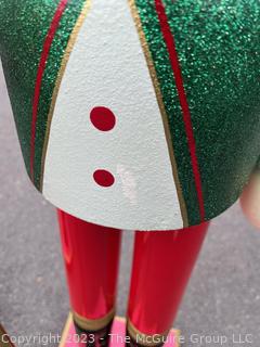 Two (2) Large Floor Standing Christmas Nutcrackers Decoration. Measures 60" Tall