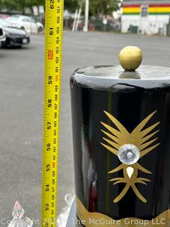 Two (2) Large Floor Standing Christmas Nutcrackers Decoration. Measures 60" Tall