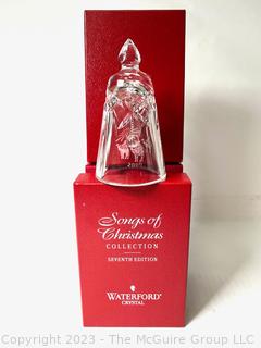 Waterford Christmas Cut Crystal Bell 2000 in Box