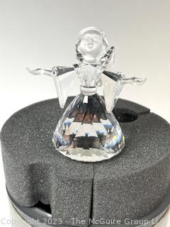 Swarovski Cut Crystal Cheerful Times Angel with Box