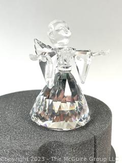 Swarovski Cut Crystal Cheerful Times Angel with Box