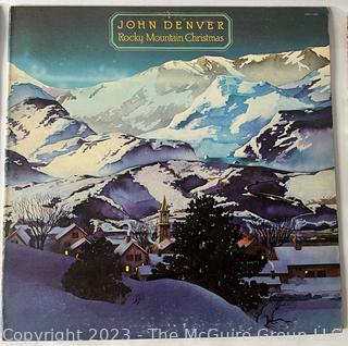 Five (5) Vinyl Record Albums Including Roger Miller Golden Hits, John Denver, David Seville And The Chipmunks, Barbershop Quartet and Honky-Tonk Favorites