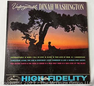 Three (3) Vinyl Record Albums Including Pee Wee Hunt, Bobby Hackett And His Jazz Band and Dinah Washington