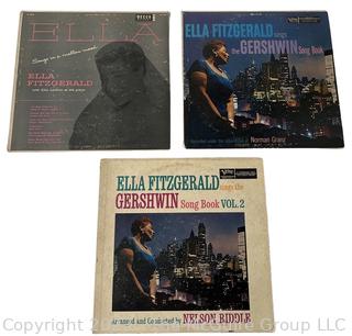 Three (3) Ella Fitzgerald Vinyl Record Albums 