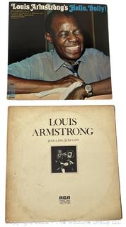 Two (2) Louis Armstrong Vinyl Record Albums