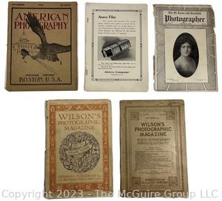 5 Photographic Magazines from the Early 20th century