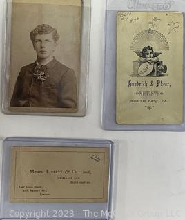 Assorted American Post Cards, CDV's and Photos 