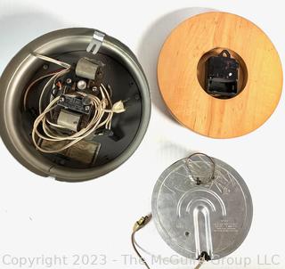 Three (3) Wall Clocks Including Electric and Battery Operated 