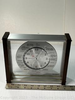 Mid Century Verichron Quartz World Desk Clock