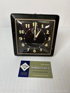 Black Westclox Spur Windup Mechanical Alarm Clock.
