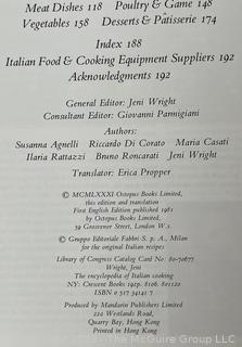 Six (6) Books on Italian Cooking