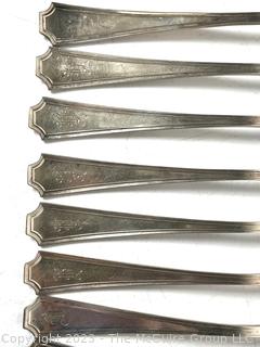 Gorham Sterling Silver Flatware Set. 1854 grams excluding dinner knives.