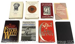 Eight (8) Books Including Updike, Welty and Cheever