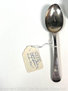 Three (3) Sterling Silver Teaspoons.  154 grams