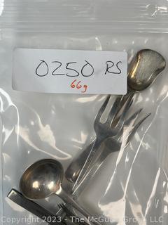 Six (6) Sterling Silver Serving Utensils.  66 grams