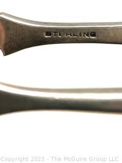 Four (4) Sterling Silver Serving Tongs.  100 grams