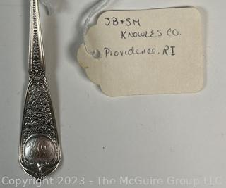 Three (3) Sterling Silver Teaspoons.  72 grams