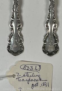 Two (2) Sterling Silver Spoons.  40 grams