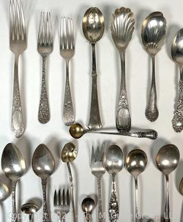 Group of Sterling Silver Flatware and Serving Utensils.  459 grams