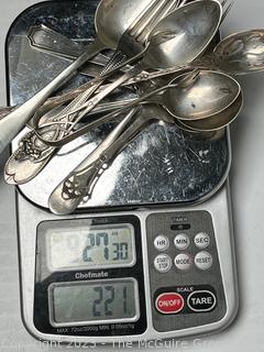 Collection of Sterling Silver Serving Utensils.  221 grams