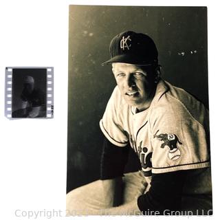 Arthur Rickerby Negative/Reprint of Kansas City Athletics Baseball Player possibly Marv Throneberry