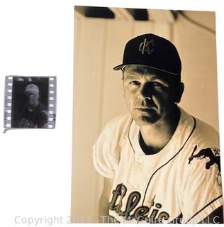 Arthur Rickerby Negative/Reprint of Unidentified Kansas City Athletics Baseball Player circa 1960