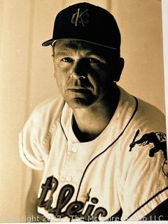 Arthur Rickerby Negative/Reprint of Unidentified Kansas City Athletics Baseball Player circa 1960