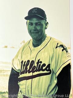 Arthur Rickerby Negative/Reprint of Unidentified Kansas City Athletics Baseball Player circa 1960