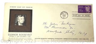 1963 First Day Cover Eleanor Roosevelt