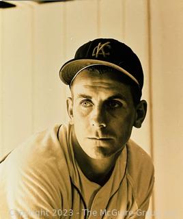 Arthur Rickerby Negative/Reprint of Unidentified Kansas City Athletics Baseball Player circa 1960