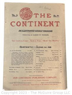 The Continent, An Illustrated Weekly Magazine January 1883