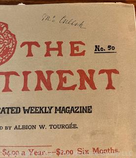 The Continent, An Illustrated Weekly Magazine January 1883