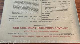 The Continent, An Illustrated Weekly Magazine January 1883