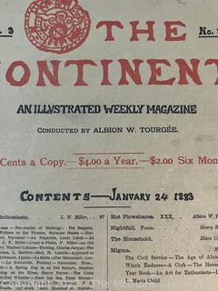 The Continent, An Illustrated Weekly Magazine January 1883