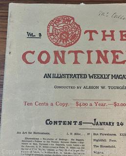 The Continent, An Illustrated Weekly Magazine January 1883