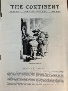 The Continent, An Illustrated Weekly Magazine January 1883