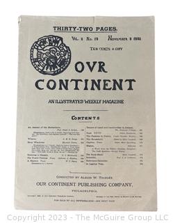 Our Continent, An Illustrated Weekly Magazine November 1882