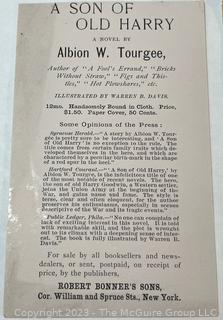 Ephemera including Official Badge of the National Public School Celebration of Columbus Day, October 21st, 1892 