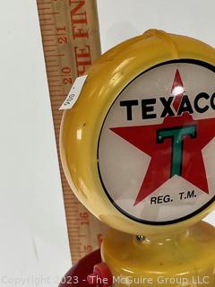 Vintage Texaco Gumball Dispenser  Plastic. 21"T 