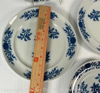 (4) Portuguese Ceramic Pineapple Plates Mottahedeh - 2 sizes 