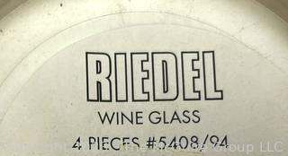 Set of 4 Riedel Wine Glasses 