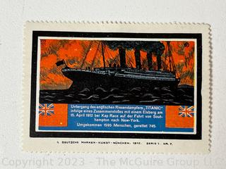 Philately. Titanic Stamp