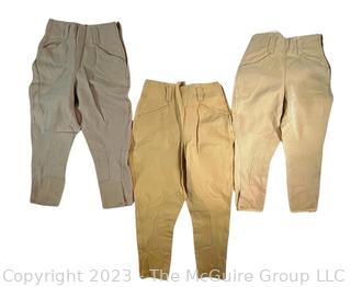 (3) Three Pairs of Equi-Stretch by Equestrian Riding Pants  